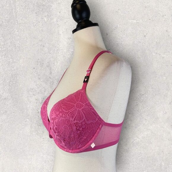 NWT Victoria’s Secret Pink Racerback Demi Bra Front Closure, 32DD - Picture 2 of 7